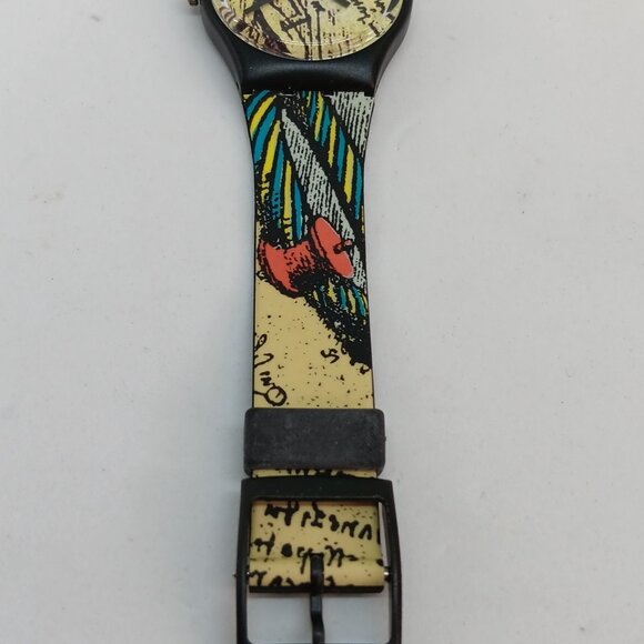 VINTAGE 1990 Swatch GB139 "Engineer" 34mm Swiss Watch STRAP SPLIT - Picture 4 of 10